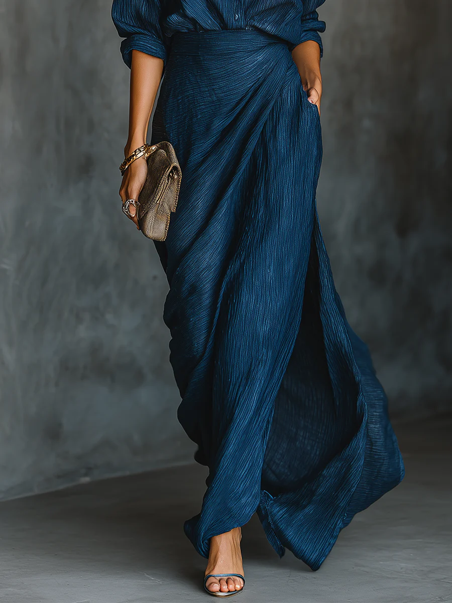 Celestina - Conjunto Elegante de Blusa y Falda