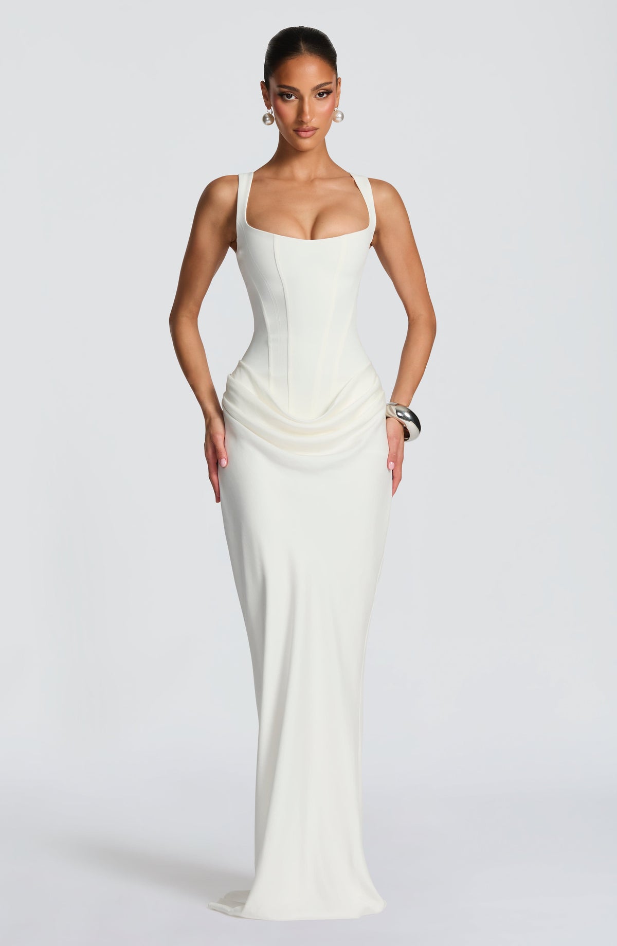 Lía - Vestido Maxi de Escote Cuadrado