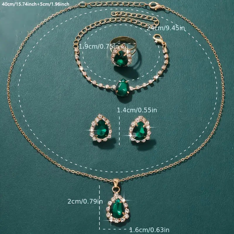 Dalila - Set de Joyas Elisandre Vermont | Dorado