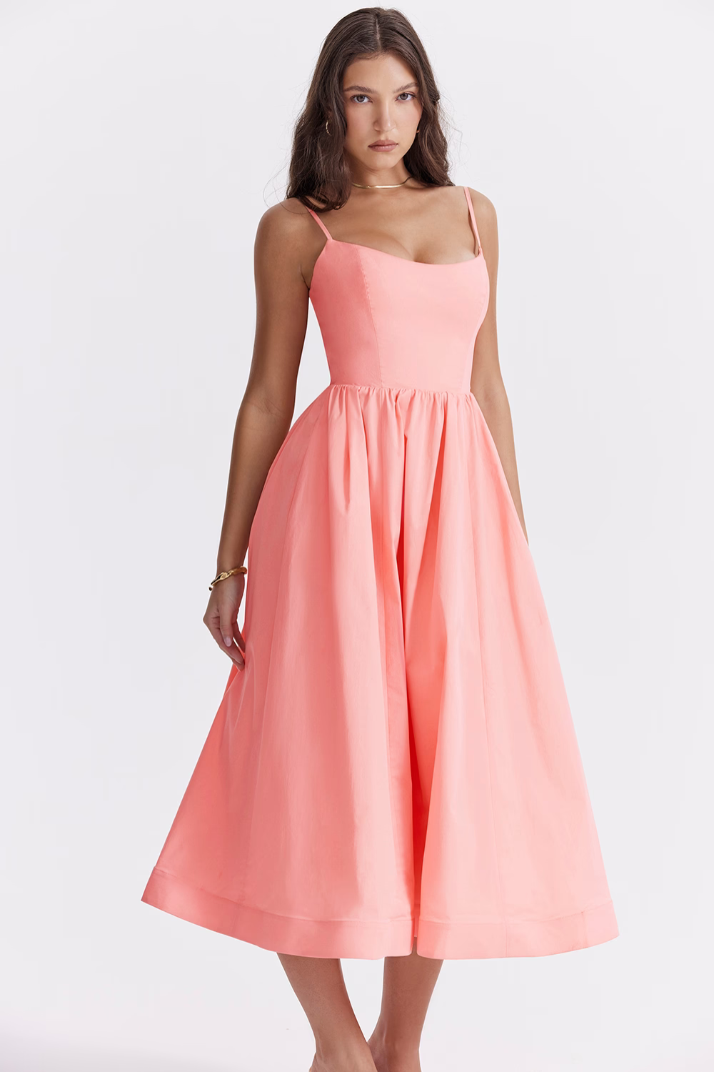 Estrella - Vestido Midi de Verano Elegante Estilo Corsé