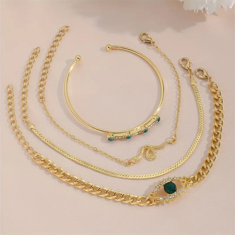 Paula - Set de Pulseras Serpina Veyra | Dorado
