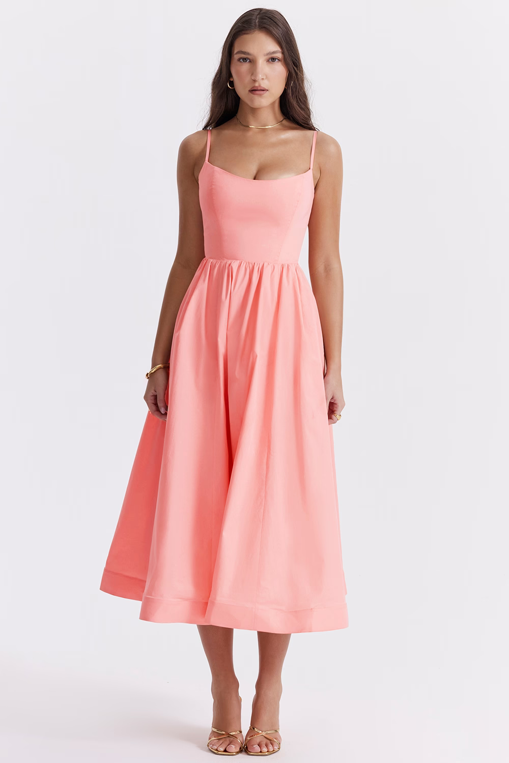 Estrella - Vestido Midi de Verano Elegante Estilo Corsé