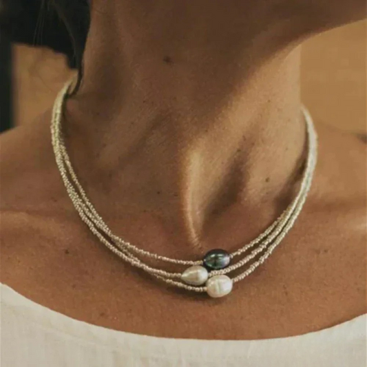 Petra - Collar de Perlas Estilo Vintage