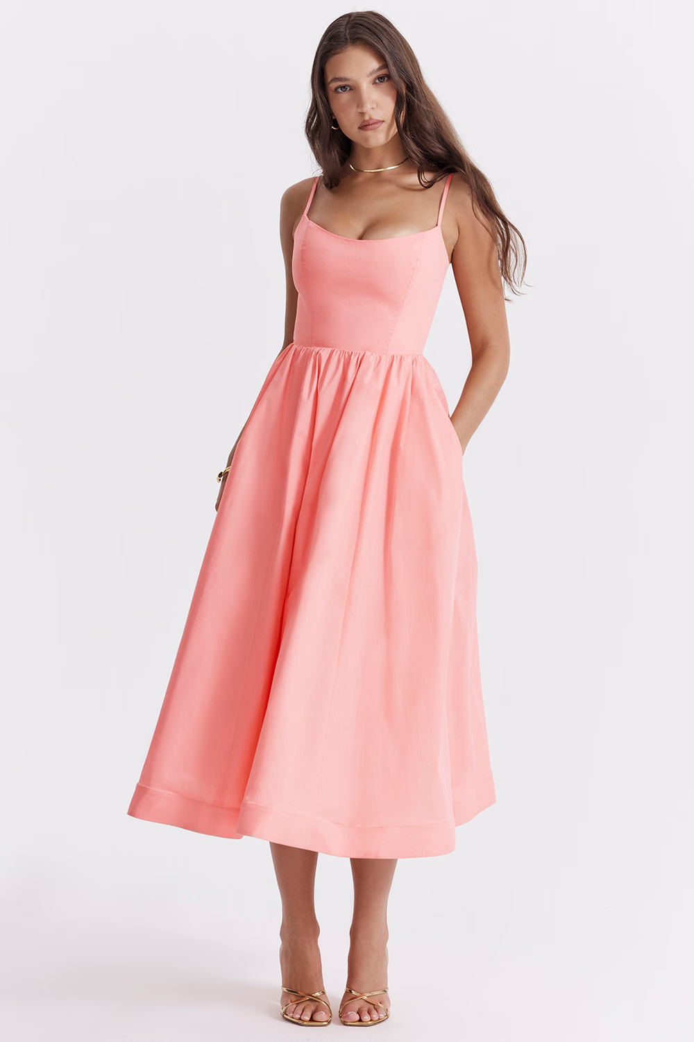 Estrella - Vestido Midi de Verano Elegante Estilo Corsé