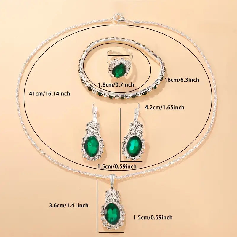 Valeria - Set de Joyas Seloria Grevalyn | Oro Blanco