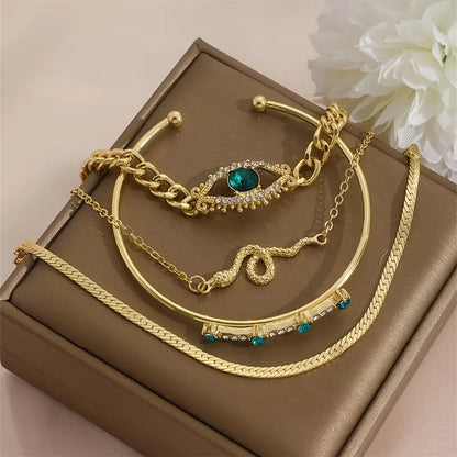 Paula - Set de Pulseras Serpina Veyra | Dorado