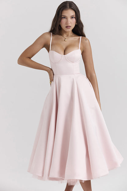Andrea - Vestido Midi Romántico de Verano