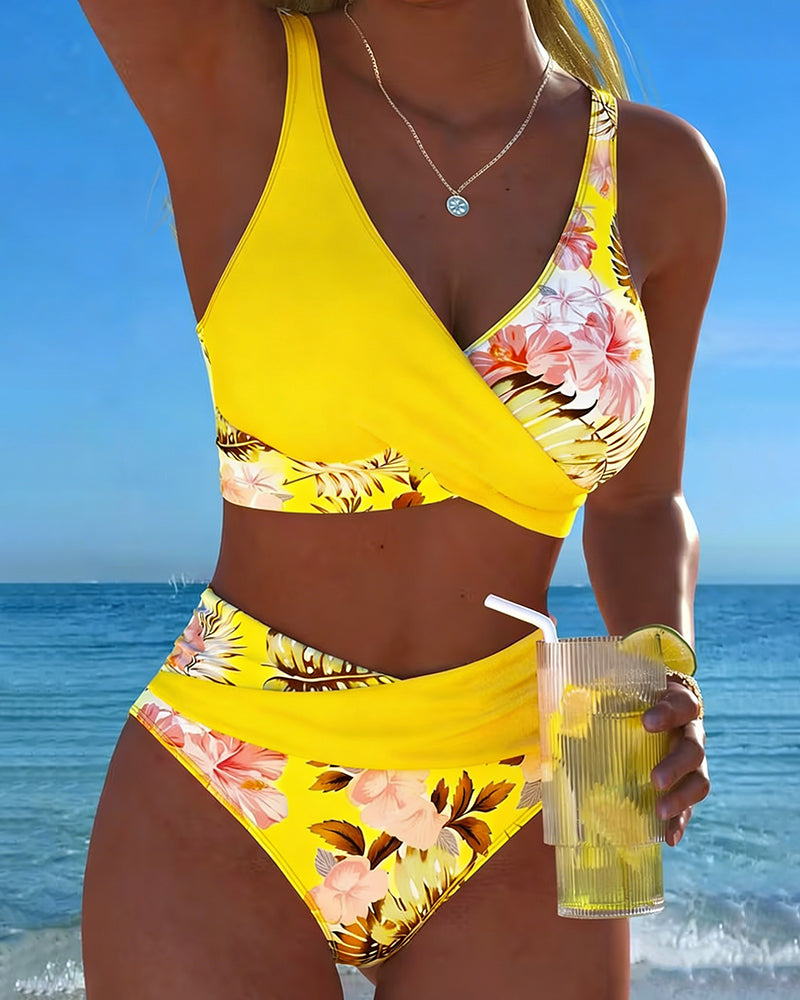 Jimena - Bikini Floral a Contraste