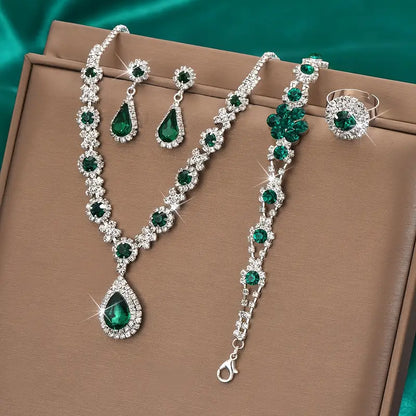 Beatriz - Set de Joyas Adriana Lysandre | Oro Blanco