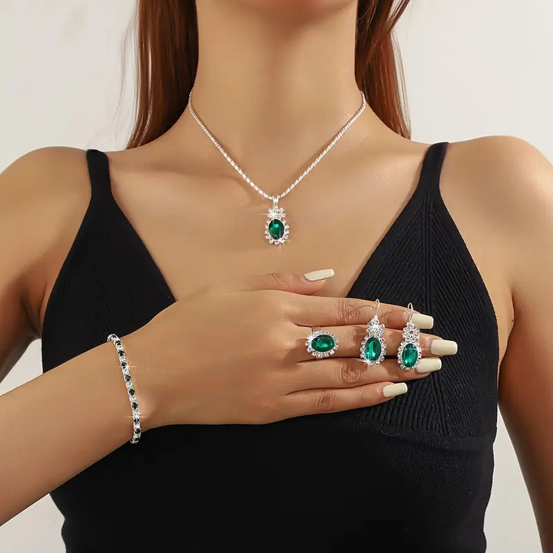 Valeria - Set de Joyas Seloria Grevalyn | Oro Blanco