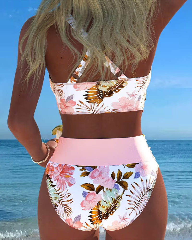 Jimena - Bikini Floral a Contraste