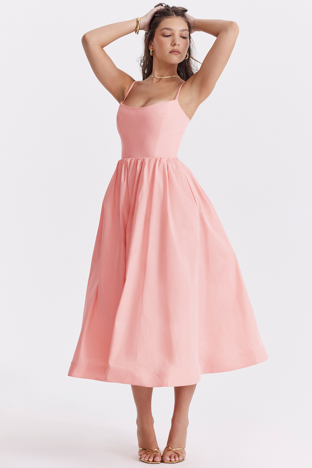 Estrella - Vestido Midi de Verano Elegante Estilo Corsé