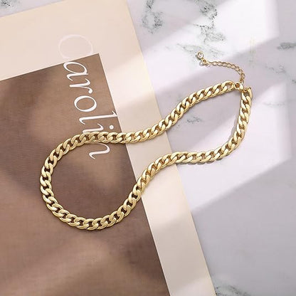 Leonor - Collar Chunky con Eslabones Cubanos