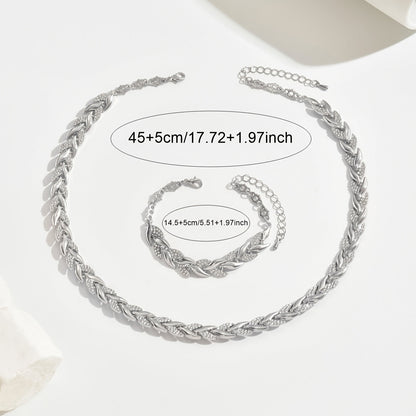Berta - Set de Joyas de Espiga con Cristales