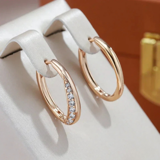 Milagros - Pendientes Dorados Chic