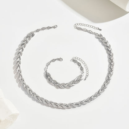 Berta - Set de Joyas de Espiga con Cristales