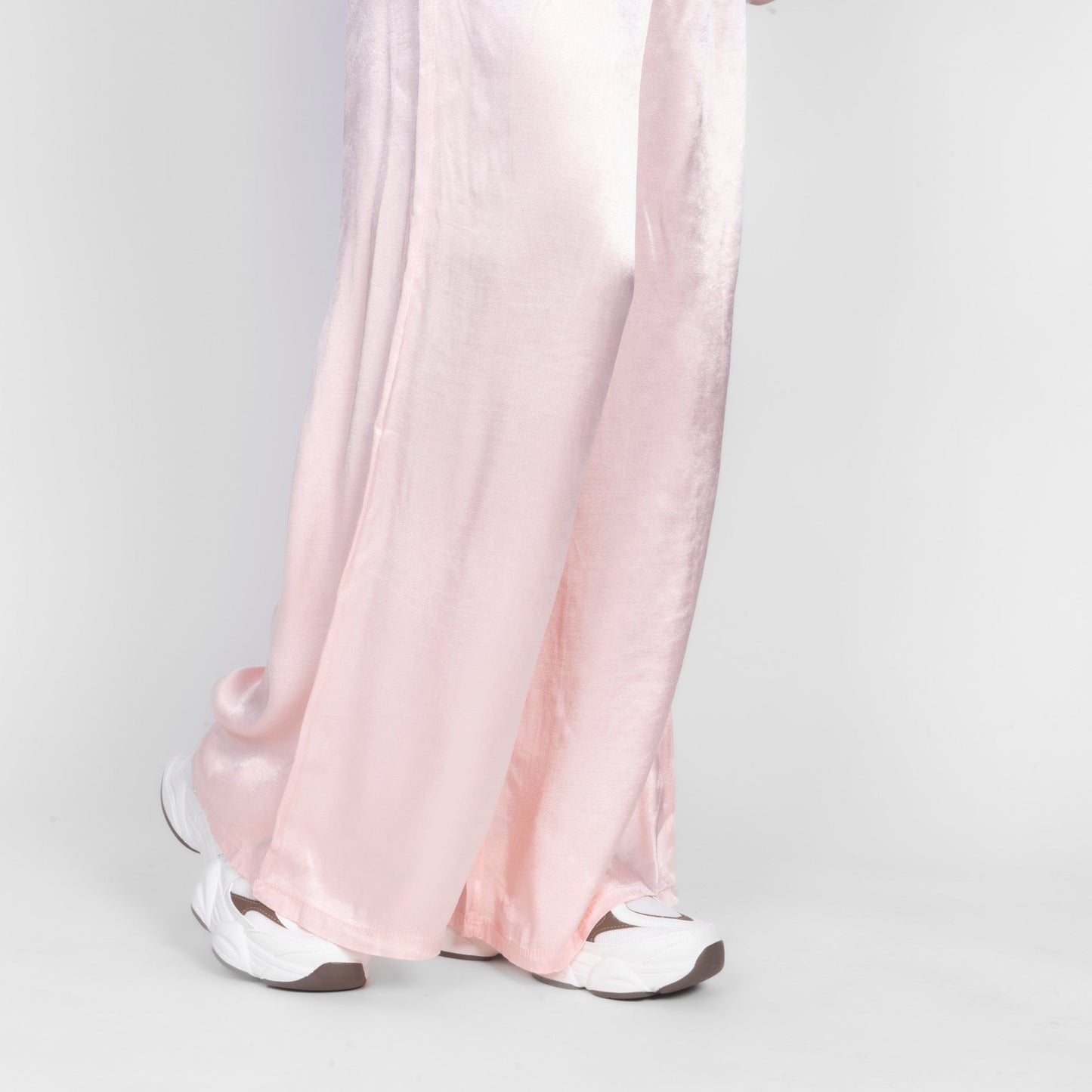 Isabel - Pantalón Satén de Pierna Ancha