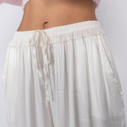 Isabel - Pantalón Satén de Pierna Ancha