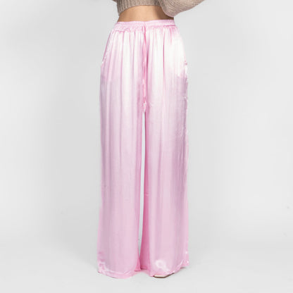 Isabel - Pantalón Satén de Pierna Ancha
