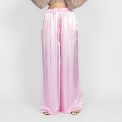 Isabel - Pantalón Satén de Pierna Ancha