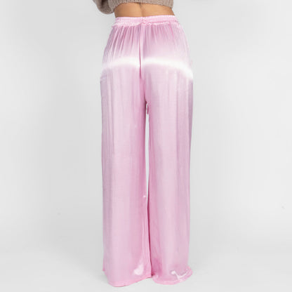 Isabel - Pantalón Satén de Pierna Ancha