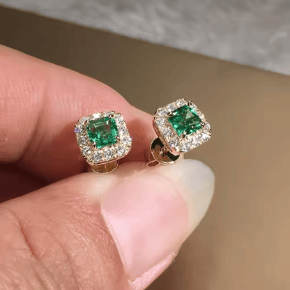 Rosa - Pendientes Ceryntha Malvae | Dorado