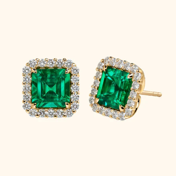 Rosa - Pendientes Ceryntha Malvae | Dorado