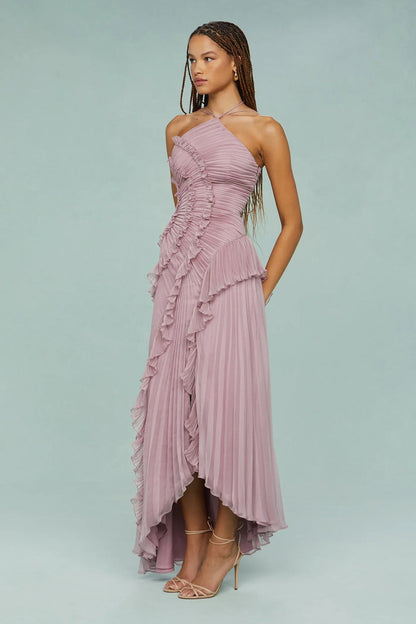 Paula - Vestido con Volantes en Espiral
