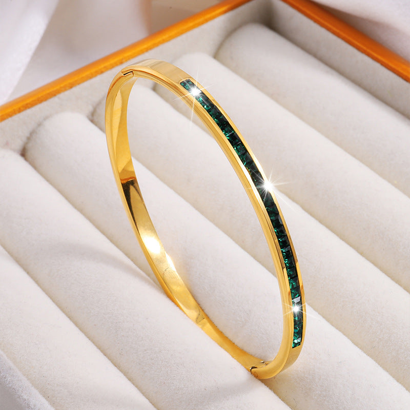 Fernanda - Pulsera Celeste Viride | Dorado