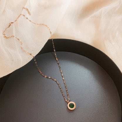 Daniela - Collar Esfera de Esmeralda | Dorado