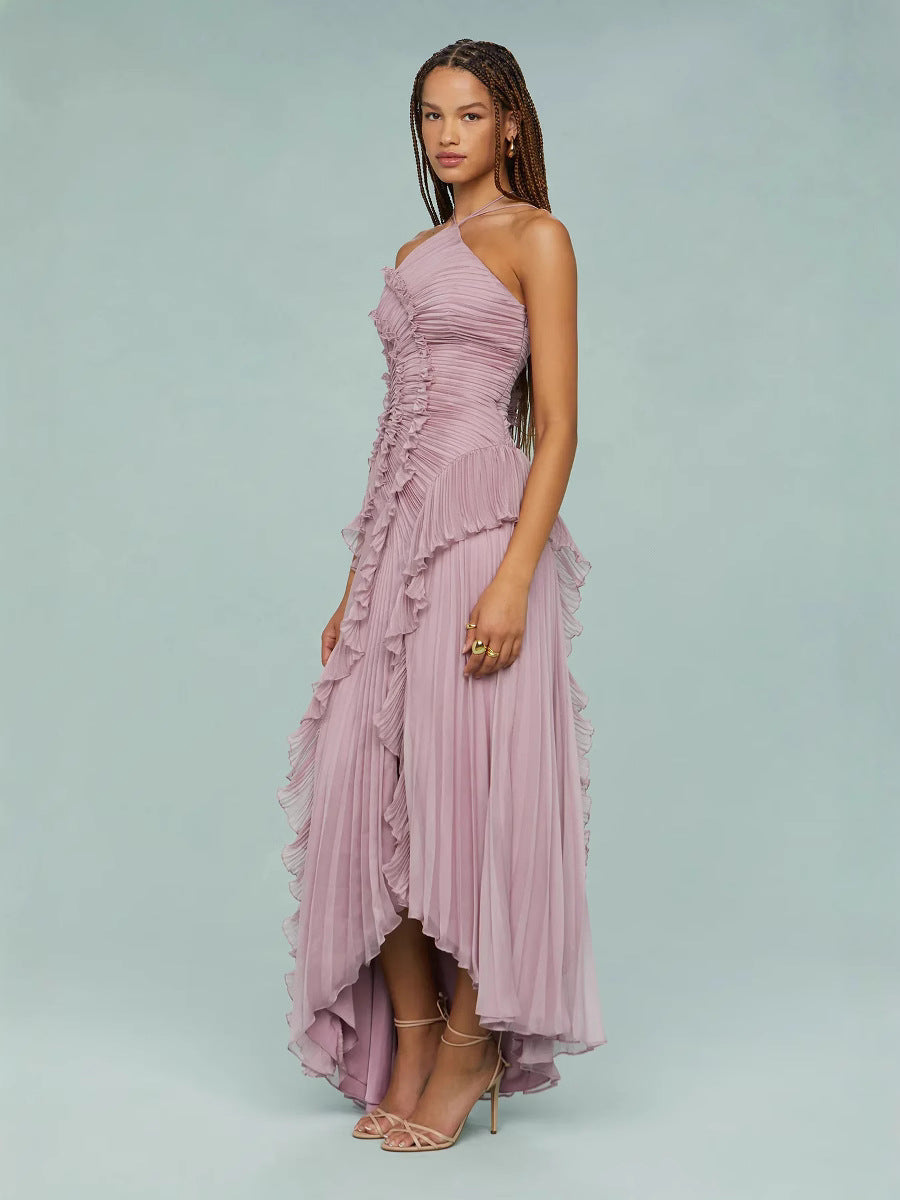 Paula - Vestido con Volantes en Espiral