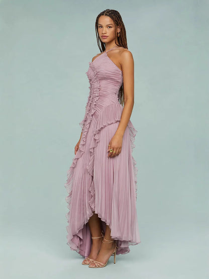 Paula - Vestido con Volantes en Espiral