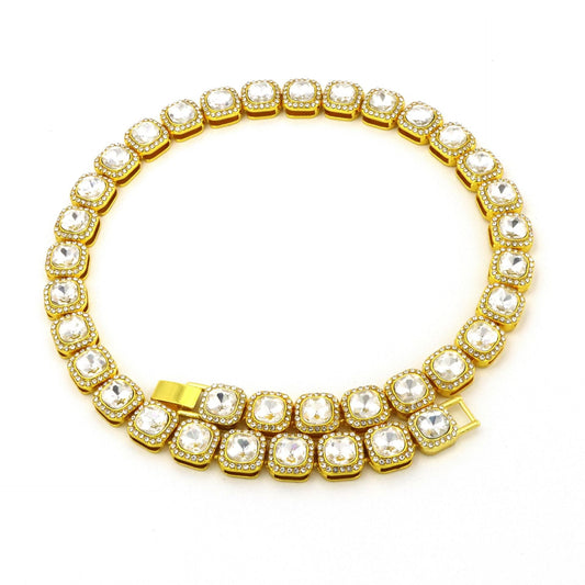 Jacoba - Collar Tenis Dorado
