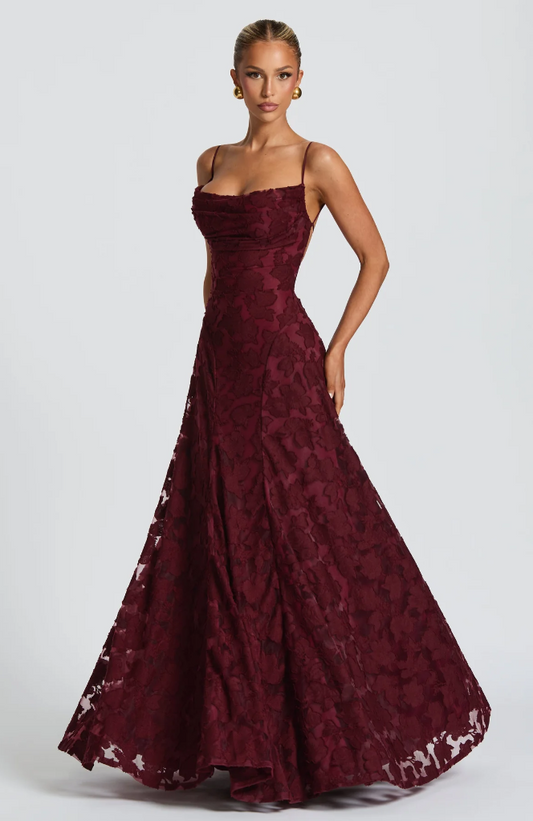 Sofía - Vestido Maxi Elegante de Encaje