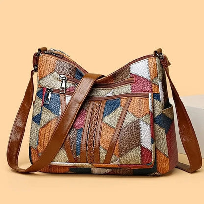 Adela - Bolso de Cuero de Mosaico