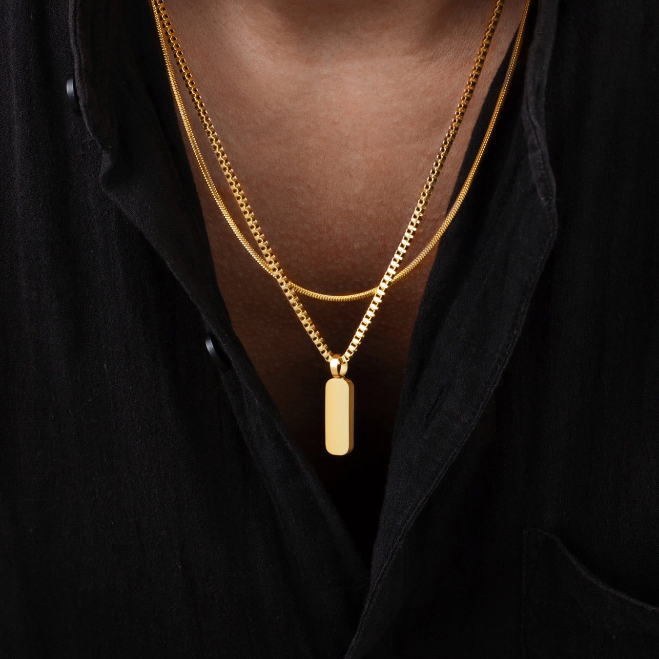 Miguel - Dúo de Collares con Colgantes Minimalistas