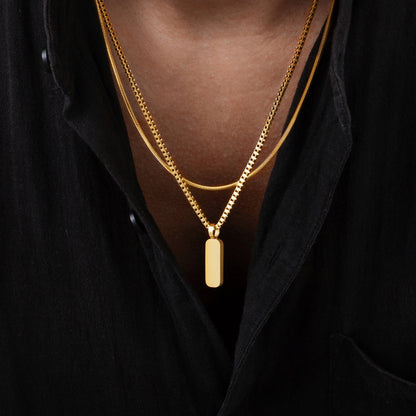 Miguel - Dúo de Collares con Colgantes Minimalistas