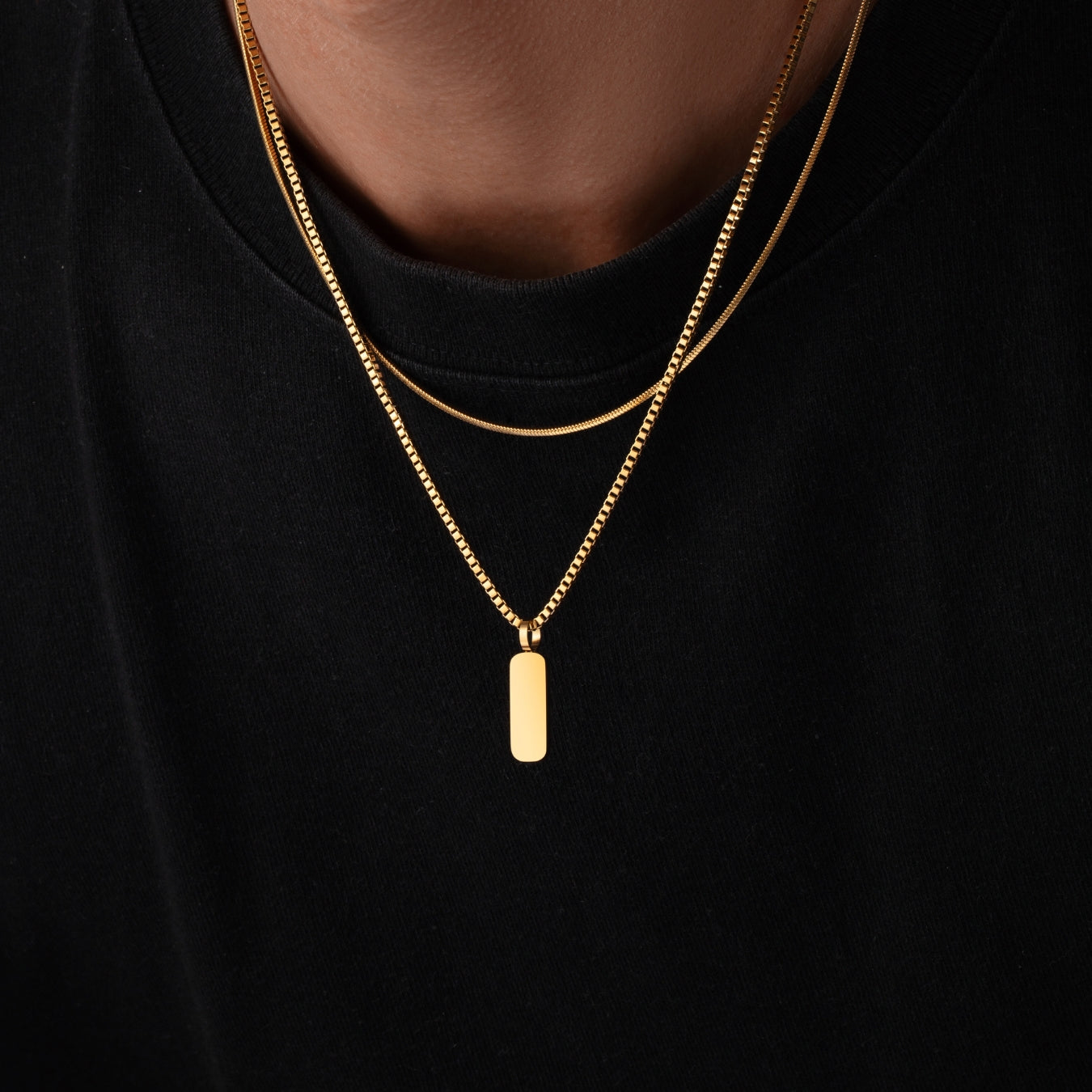 Miguel - Dúo de Collares con Colgantes Minimalistas