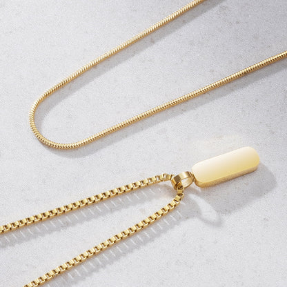 Miguel - Dúo de Collares con Colgantes Minimalistas