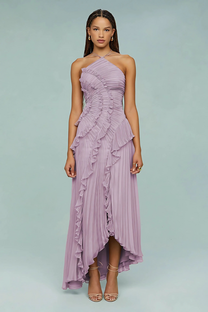 Paula - Vestido con Volantes en Espiral