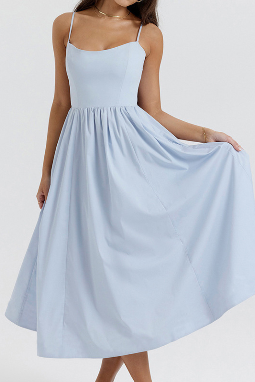 Estrella - Vestido Midi de Verano Elegante Estilo Corsé