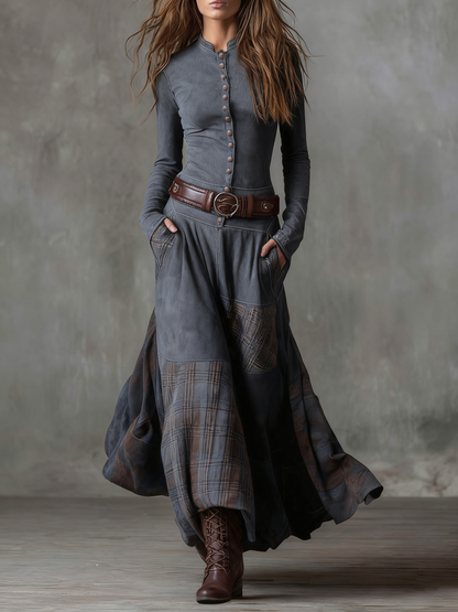 Elsa - Vestido de Ante con Cinturón