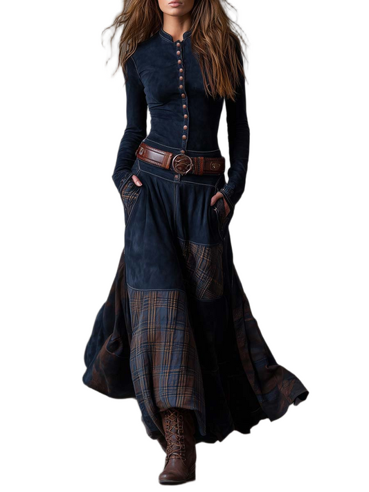 Elsa - Vestido de Ante con Cinturón
