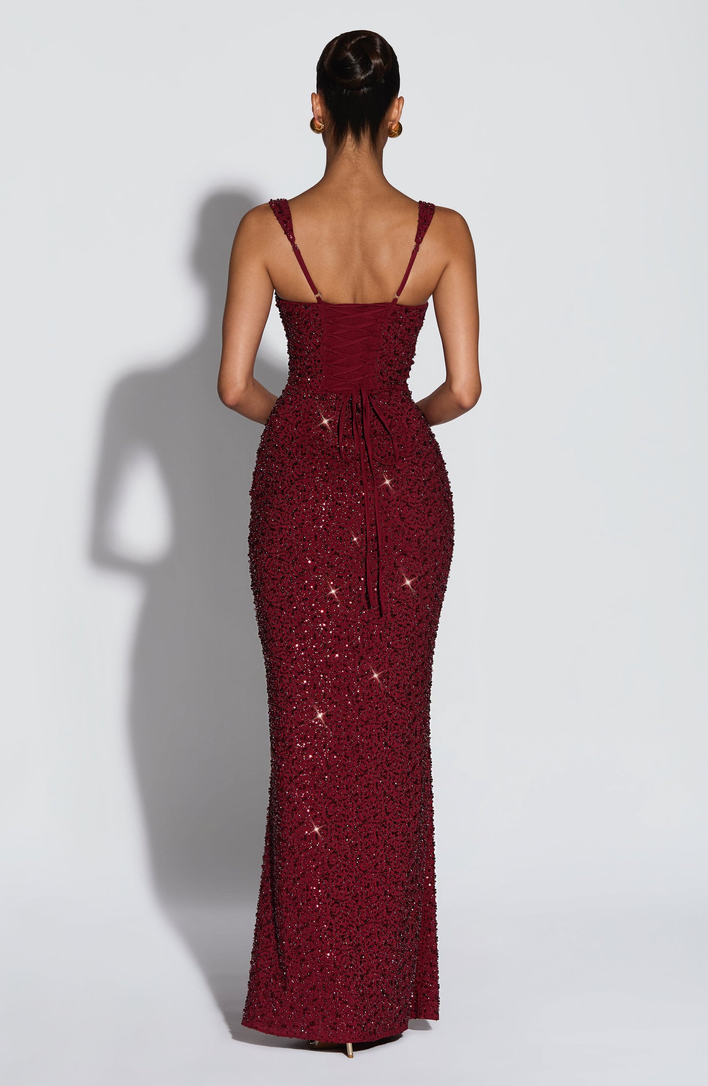 Rosalinda - Vestido Maxi con Escote Cuadrado