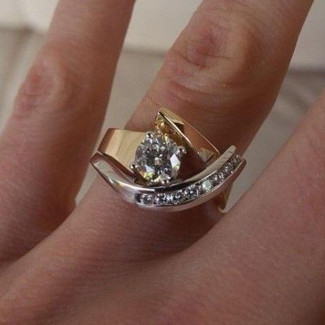 Guiomar - Anillo Oro y Plata con Circonitas