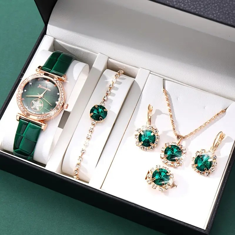 Ainhoa - Set de Joyas Verdantra Timecourt | Dorado