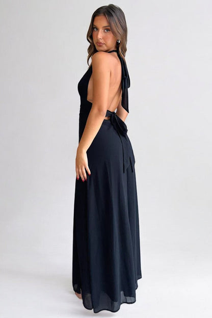 Nerea - Vestido Maxi Halter con Abertura