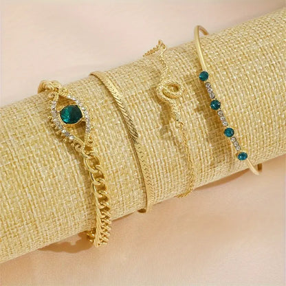 Paula - Set de Pulseras Serpina Veyra | Dorado