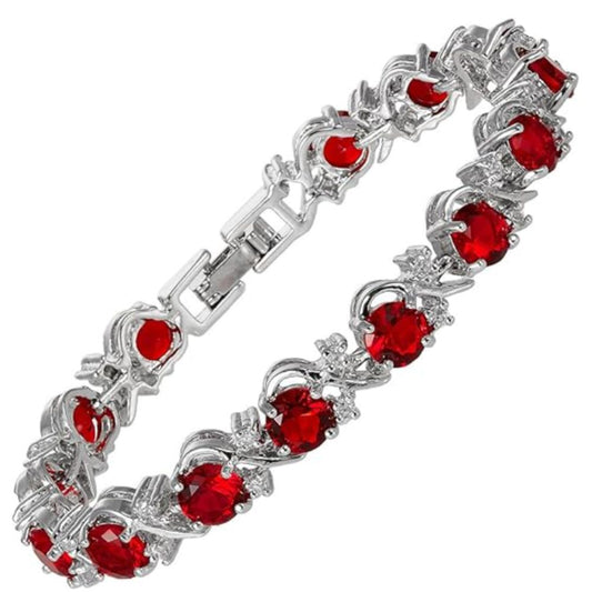Pulsera Tennis Enredadera de Rubí