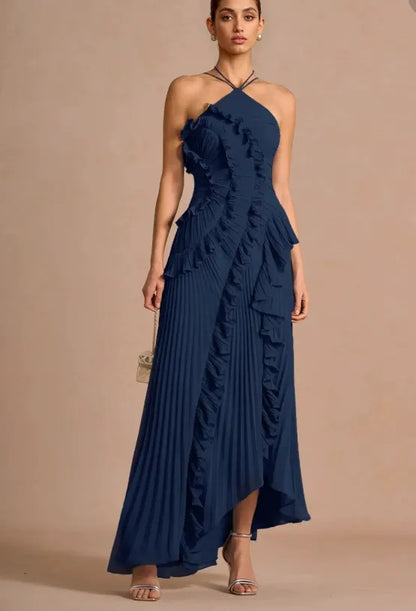 Paula - Vestido con Volantes en Espiral